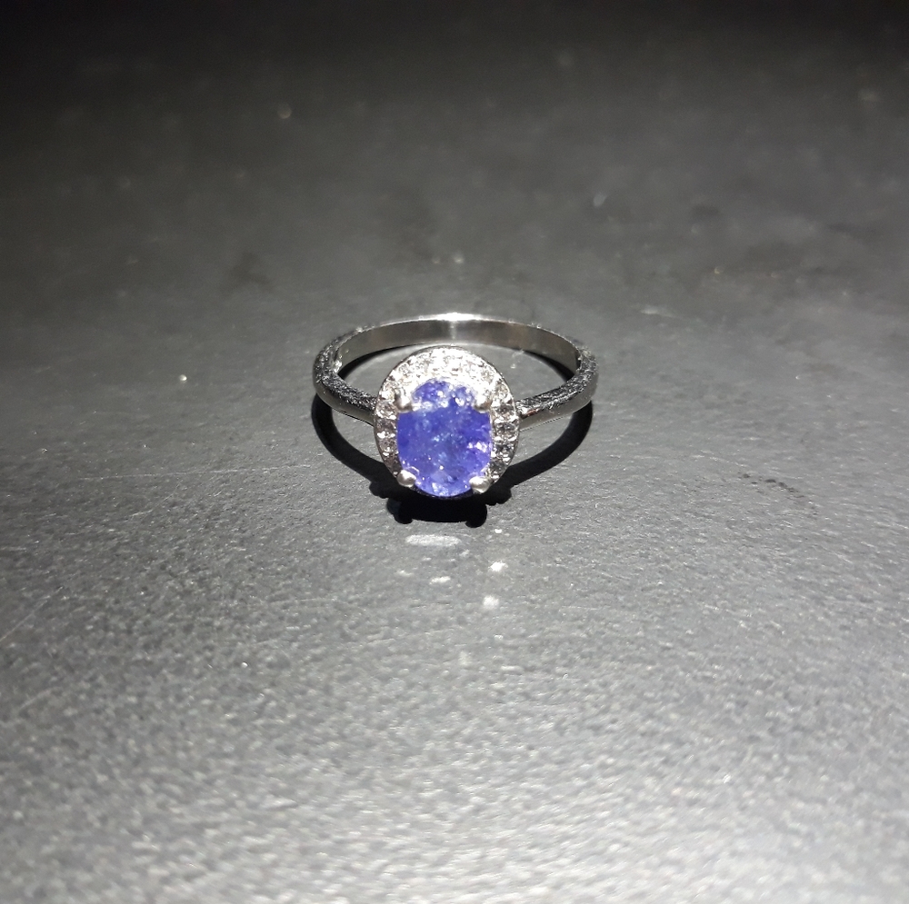 Free: Tanzanite Halo Ring F10